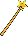 golden wand with star
